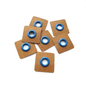 Aufnäh-Ösen auf SnapPap 8mm 4 Stück - uni jeansblau