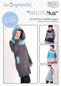 Papier-Schnittmuster Lenipepunkt - Hoodie "Kapuziert4us" - Damen