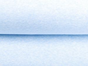 Feinripp Jersey Melange Sanetta - meliert pastellblau