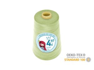 Nähgarn Overlock XXL - Ökotex 100 - Lauflänge 4570m (5000Y) - uni helles grün