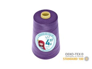 Nähgarn Overlock XXL - Ökotex 100 - Lauflänge 4570m (5000Y) - uni hyazinthe