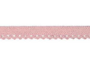 Spitze Baumwolle - 10 mm - babyrosa