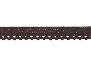 Spitze Baumwolle - 10 mm - braun