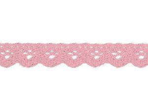 Spitze Baumwolle - 15 mm - babyrosa