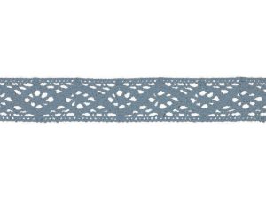 Spitze Baumwolle - 20 mm - taubenblau