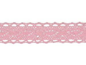 Spitze Baumwolle - 25 mm - babyrosa