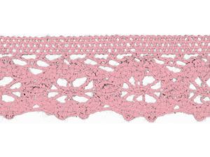 Spitze Baumwolle - 30 mm - babyrosa
