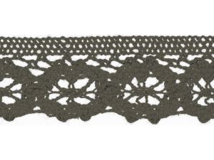Spitze Baumwolle - 30 mm - olive