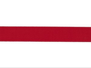 Elastisches Einfassband/Falzgummi - 20 mm glänzend - tomatenrot