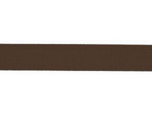 Elastisches Einfassband/Falzgummi - 20 mm glänzend - braun