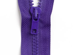 Reißverschluss teilbar 80 cm - dunkles lila