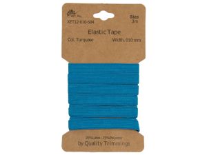 Gummiband elastisch 10 mm - uni türkis