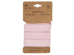Gummiband elastisch 20 mm - uni pastellrosa