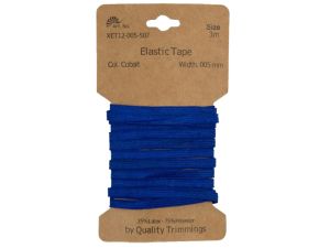 Gummiband elastisch 5 mm - uni kobaltblau
