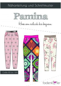 Papier-Schnittmuster Fadenkäfer Pamina Hose Mädchen und Junge
