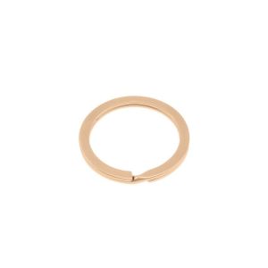 Schlüsselring Flach Metall - 4 Stück ca. 20 mm - roségold
