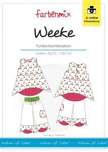 Papierschnittmuster Farbenmix Tunika WEEKE - Mädchen 