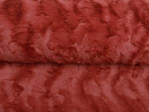 Zottel-Wellnessfleece Fur - Wellenoptik - uni rost