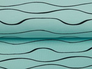Jersey  Hemmers Itex - Wellenlinien - mint