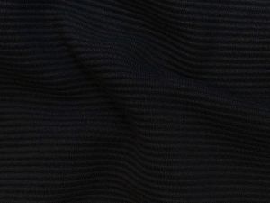 Jersey Ottoman Querrippe - uni - marine