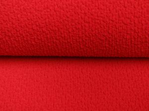 Jersey Jacquard - Haptische gecrashte Wellen - rot