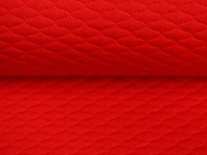  Jacquard Rautenstepper - Rautenmuster - rot