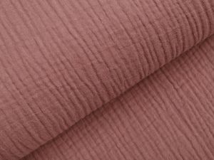 Musselin Baumwolle Hydrofiel Double Gauze - uni braun