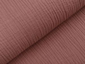 Musselin Baumwolle Hydrofiel Double Gauze - uni altbraun