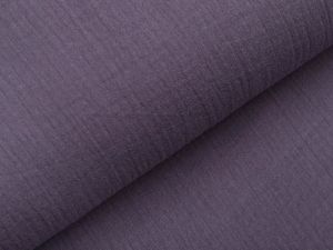 Musselin Baumwolle Hydrofiel Double Gauze - uni grau