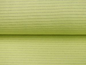 Jersey mit Glitzerfäden - Streifen - lime