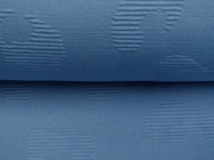 Jersey Jacquard - 3D-Animalprint - wolkenblau