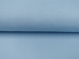 Feinripp Jersey Sanetta   - uni helles blau
