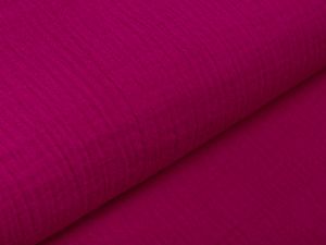 Baumwoll Musselin Double Gauze - uni pink