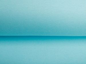 Feinripp Jersey Sanetta - uni aqua