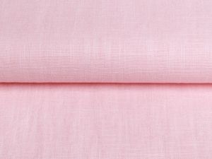 Reines Leinen gewebt - washed  - uni rosa