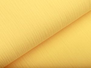 Baumwoll Musselin Double Gauze - uni sonnengelb