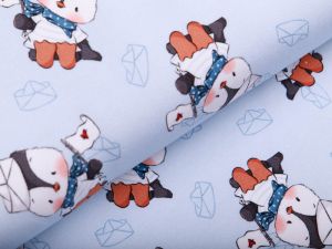 Sweat French Terry Ahoi Pingu by Emmapünktchen - Matrosenpinguine - blau