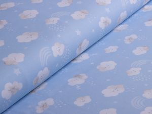 Jersey Swafing - Little Spring - niedliche Wolken - blau