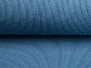 Feinripp Jersey Sanetta - uni - dunkles babyblau