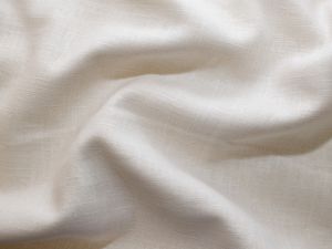 Leinen mit 18% Baumwolle gewebt  - uni weiß