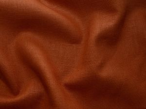 Leinen mit 18% Baumwolle gewebt - uni terracotta