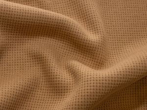 Jersey Waffelstrick - Waffeloptik - beige