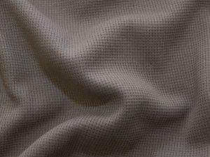 Jersey Waffelstrick - Waffeloptik - taupe - grau