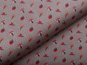 Jersey Swafing Woody by Steinbeck - Eicheln und Pilze - grau