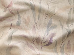Canvas Swafing Christel - Blätter und Libellen in Wasserfarbenoptik - beige-flieder