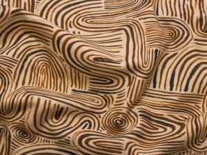 Jersey Baumwolle Swafing Patty - Holzmuster - beige
