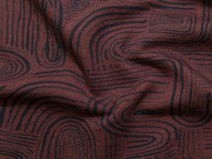 Jersey Baumwolle Swafing Patty - Holzmuster - dunkelbraun
