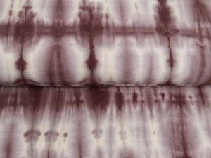 Webware Baumwolle Hand-dyed Tie Dye Snoozy - Batikoptik - mokka