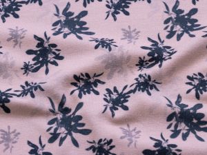 Jersey Digitaldruck Little Mistletoe by House of Inés - Mistelzweige - rosa