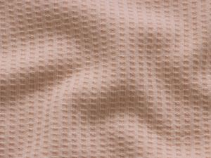 Leichter Waffeljersey - uni lachsfarben